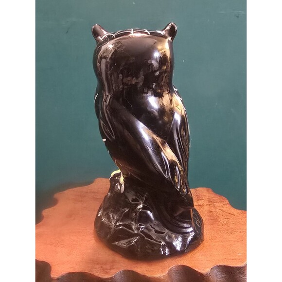 Fenton Art Glass "Webster" The Owl Halloween Figurine Hand Painted M. Young 2004 - Picture 5 of 7